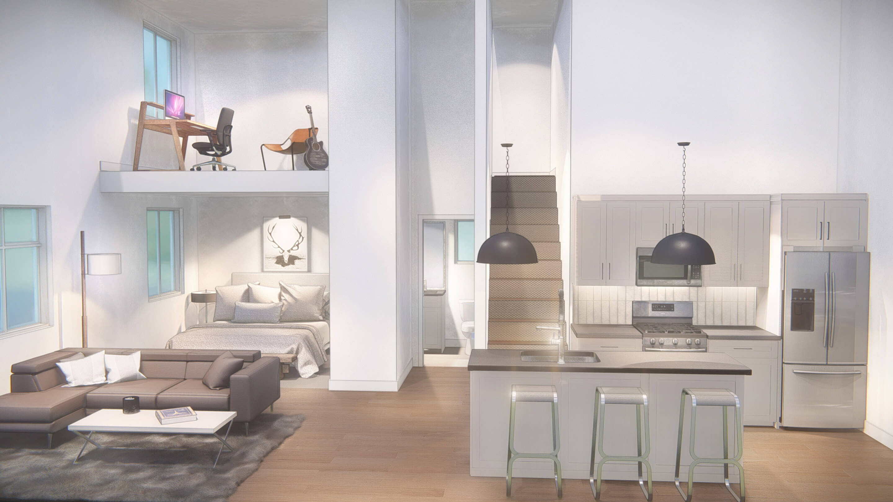 A picture of a commercial building